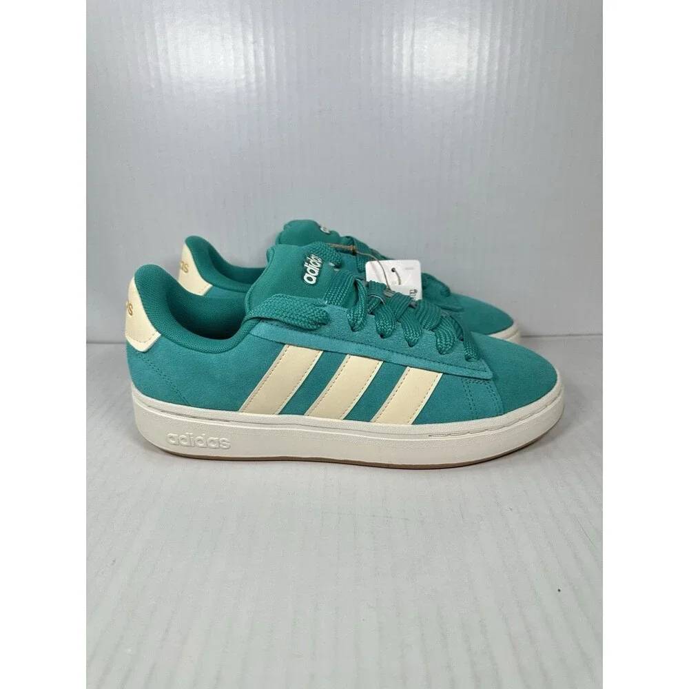 Size 8.5 adidas Grand Court Alpha 00s Lace Up Womens Blue Green Shoes JQ3004